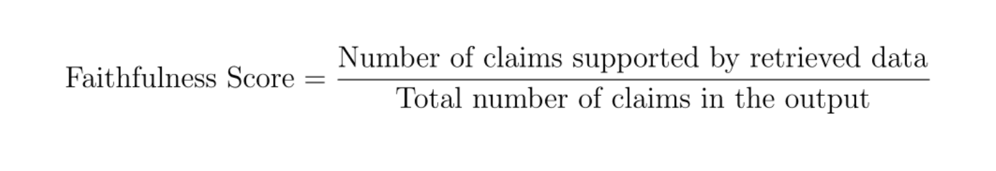 faithfulness score formula